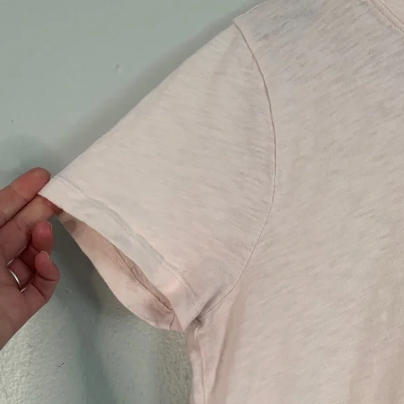 Crew Girlfriend Tee Set of 2 Medium 100% Cotton Pink Blue Basic T-Shirts - Picture 7 of 11